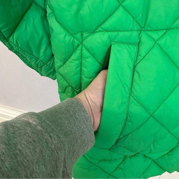 Calvin Klein Jeans Women’s Reversible Quilted Green Jacket Size L NWOT - Picture 8 of 12